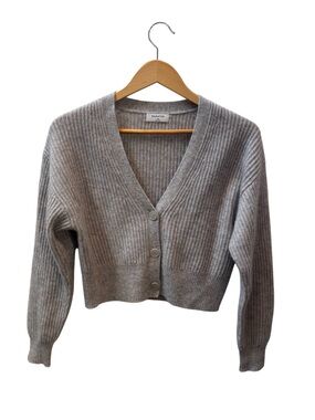 Aritzia Babaton Cashmere Grey Cardigan